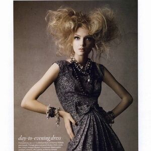 Michael Kors Collection *in Vogue* $2295 Silk Tweed Trompe L'Oeil Dress 8